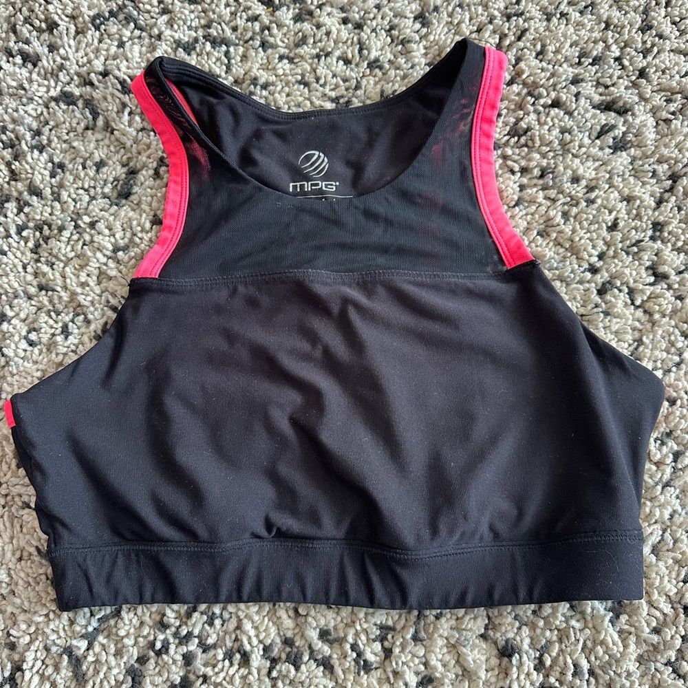 MPG Black Sports Bra with Pink Highlights 3/$15 listing